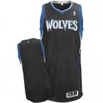 Jerseys Factory Cheap Revolution 30 Timberwolves Blank Black Sti