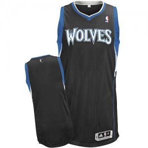 Jerseys Factory Cheap Revolution 30 Timberwolves Blank Black Sti