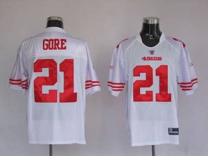 Jerseys Factory Cheap 49ers Frank Gore #21 Stitched White NFL Je