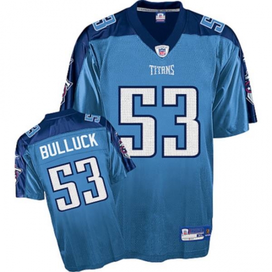 Jerseys Factory Cheap Titans #53 Keith Bulluck Stitched Baby Blu - Click Image to Close