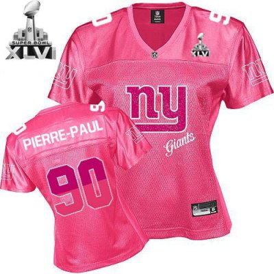 Jerseys Factory Cheap Giants #90 Jason Pierre-Paul Pink 2011 Wom
