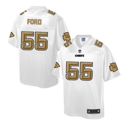 Jerseys Factory Cheap Nike Chiefs #55 Dee Ford White Men's NFL P