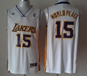 Jerseys Factory Cheap Revolution 30 Lakers #15 Metta World Peace