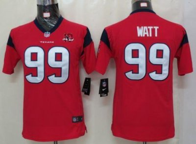 Jerseys Factory Cheap Nike Texans #99 J.J. Watt Red Alternate Wi