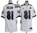 Jerseys Factory Cheap Nike Ravens #81 Anquan Boldin White Super