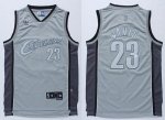 Jerseys Factory Cheap Cavaliers #23 LeBron James Stitched Grey A