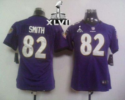Jerseys Factory Cheap Nike Ravens #82 Torrey Smith Purple Team C