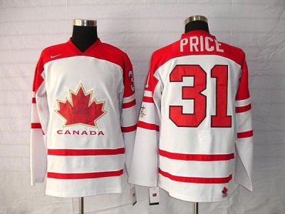 Jerseys Factory Cheap Team Canada 2010 Olympic #31 Carey Price E