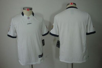 Jerseys Factory Cheap Nike Ravens Blank White Youth Embroidered