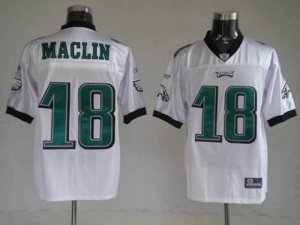 Jerseys Factory Cheap Eagles #18 Jeremy Maclin White Embroidered