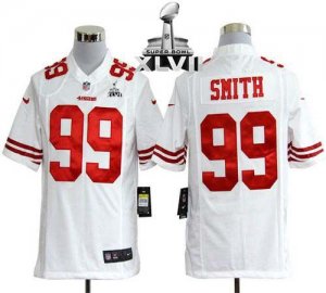 Jerseys Factory Cheap Nike 49ers #99 Aldon Smith White Super Bow