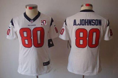 Jerseys Factory Cheap Nike Texans #80 Andre Johnson White With 1