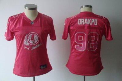 Jerseys Factory Cheap Redskins #98 Brian Orakpo Pink 2011 Women'
