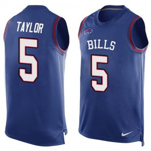 Jerseys Factory Cheap Nike Bills #5 Tyrod Taylor Royal Blue Team