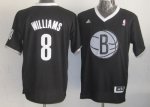 Jerseys Factory Cheap Nets #8 Deron Williams Black 2013 Christma
