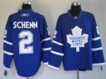 Jerseys Factory Cheap Maple Leafs #2 Luke Schenn Embroidered Blu