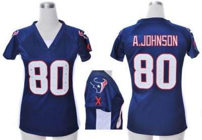 Jerseys Factory Cheap Nike Texans #80 Andre Johnson Navy Blue Te