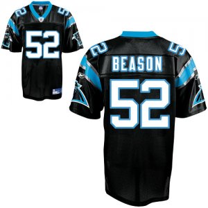 Jerseys Factory Cheap Panthers #52 Jon Beason Black Stitched NFL