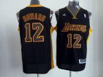 Jerseys Factory Cheap Revolution 30 Lakers #12 Dwight Howard Bla