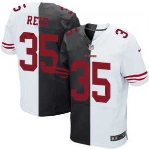 Jerseys Factory Cheap Nike 49ers #35 Eric Reid Black/White Men's
