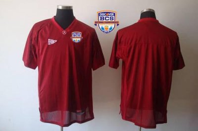 Jerseys Factory Cheap Crimson Tide Blank Red 2013 BCS National C