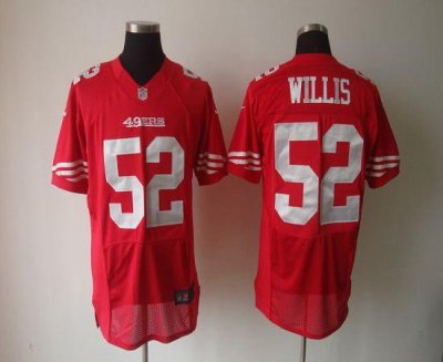 Jerseys Factory Cheap Nike 49ers #52 Patrick Willis Red Team Col