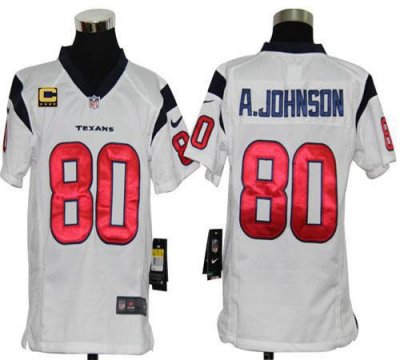 Jerseys Factory Cheap Nike Texans #80 Andre Johnson White With C