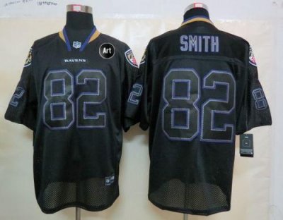 Jerseys Factory Cheap Nike Ravens #82 Torrey Smith Lights Out Bl