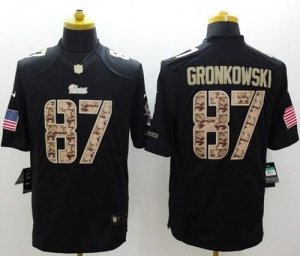 Jerseys Factory Cheap Nike Patriots #87 Rob Gronkowski Black Men