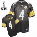 Jerseys Factory Cheap Steelers #4 Byron Leftwich Black Super Bow
