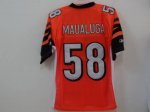 Jerseys Factory Cheap Bengals #58 Rey Maualuga Orange Stitched N