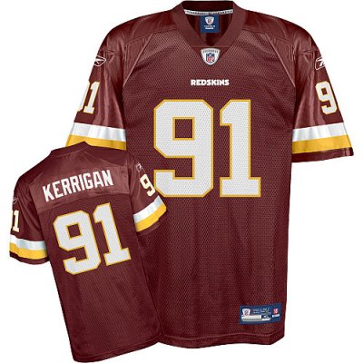 Jerseys Factory Cheap Redskins #91 Ryan Kerrigan Red Stitched NF