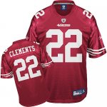 Jerseys Factory Cheap 49ers #22 Nate Clements Red Stitched NFL J