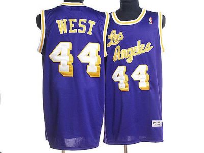 Jerseys Factory Cheap Mitchell and Ness Lakers #44 Jerry West Em