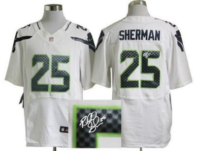 Jerseys Factory Cheap Nike Seahawks #25 Richard Sherman White Me