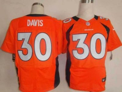 Jerseys Factory Cheap Nike Broncos #30 Terrell Davis Orange Team