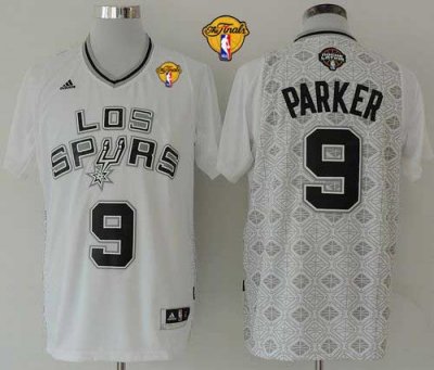 Jerseys Factory Cheap Spurs #9 Tony Parker White New Latin Night