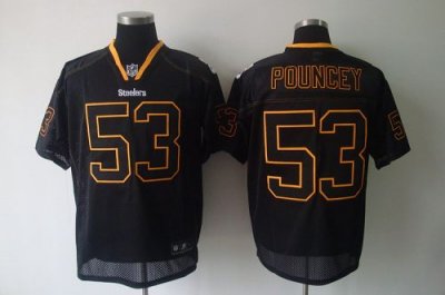 Jerseys Factory Cheap Steelers #53 Maurkice Pouncey Lights Out B