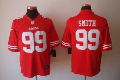 Jerseys Factory Cheap Nike 49ers #99 Aldon Smith Red Team Color