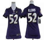 Jerseys Factory Cheap Nike Ravens #52 Ray Lewis Purple Team Colo