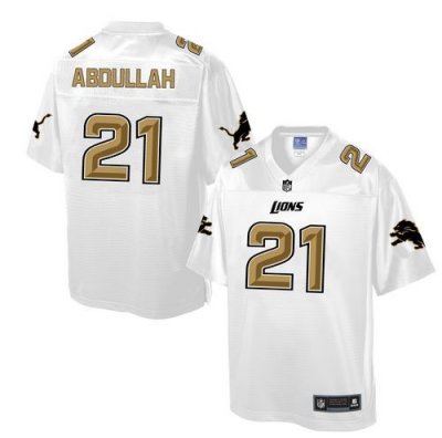 Jerseys Factory Cheap Nike Lions #21 Ameer Abdullah White Men's