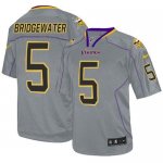 Jerseys Factory Cheap Nike Vikings #5 Teddy Bridgewater Lights O