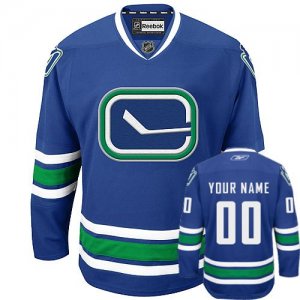 Jerseys Factory Cheap Canucks Third Personalized Authentic Blue