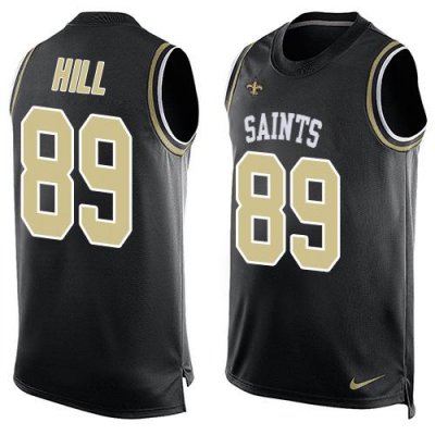 Jerseys Factory Cheap Nike Saints #89 Josh Hill Black Team Color