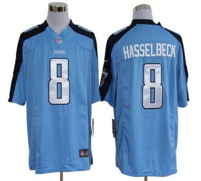 Jerseys Factory Cheap Nike Titans #8 Matt Hasselbeck Light Blue