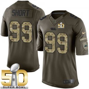 Jerseys Factory Cheap Nike Panthers #99 Kawann Short Green Super