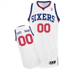 Jerseys Factory Cheap 76ers Personalized Authentic White NBA Jer