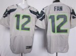 Jerseys Factory Cheap Nike Seahawks #12 Fan Grey Alternate Men's