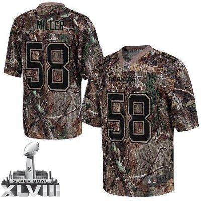 Jerseys Factory Cheap Nike Broncos #58 Von Miller Camo Super Bow