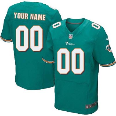 Jerseys Factory Cheap Nike Miami Dolphins Customized Aqua Green